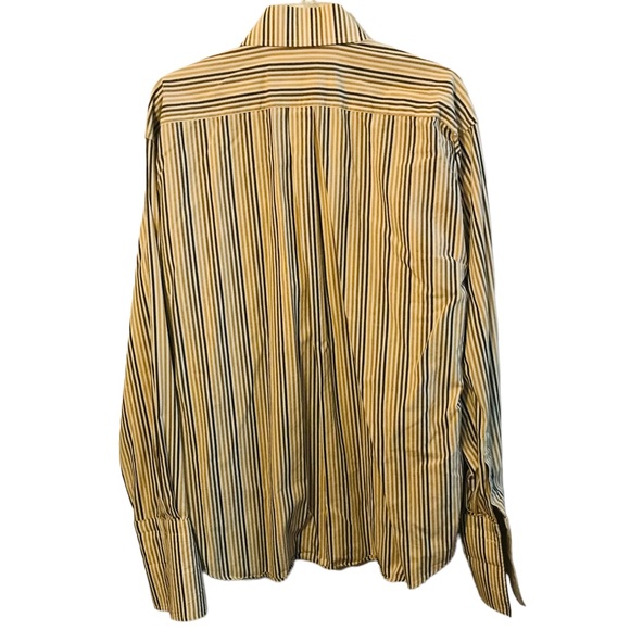 Italo Mondo Regular 16 1/2, 34/35, 100% Cotton Button Down Shirt French Cuffs - Picture 3 of 5